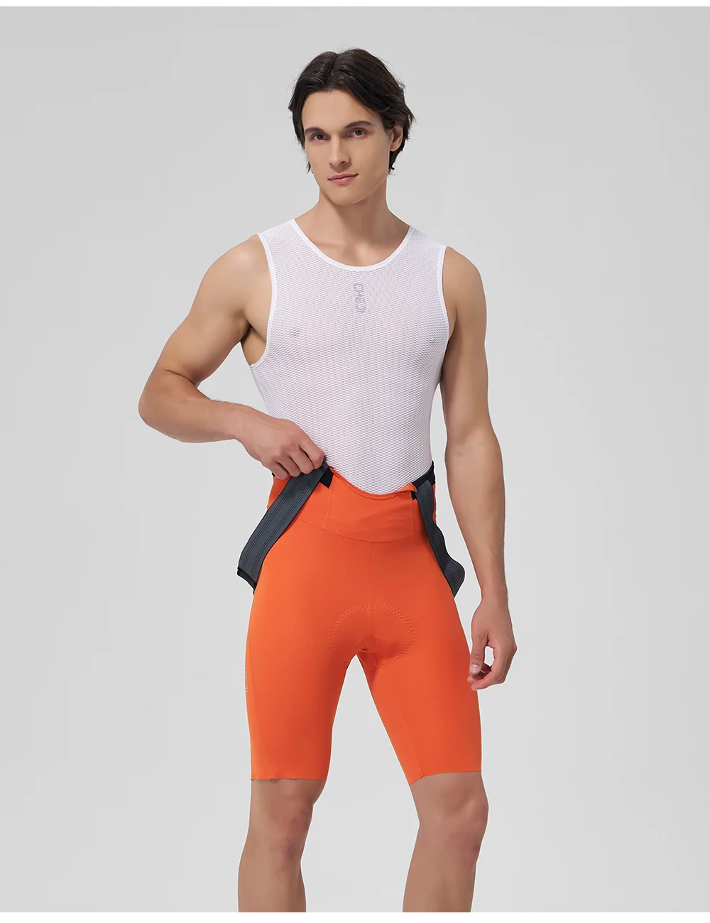 Cheji Herren-Radlerhose Schnelltrocknend Atmungsaktiv Nahtlos Verarbeitet mit Belgischem Schaumstoffpolster für Komfortables 6-Stunden-Fahren – Detail 8