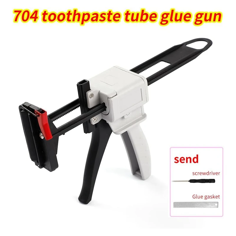 704 Toothpaste Tube Glue Gun Silicone Manual Glue Gun Repair Tool Sealant Manual Extruder Injection Gun