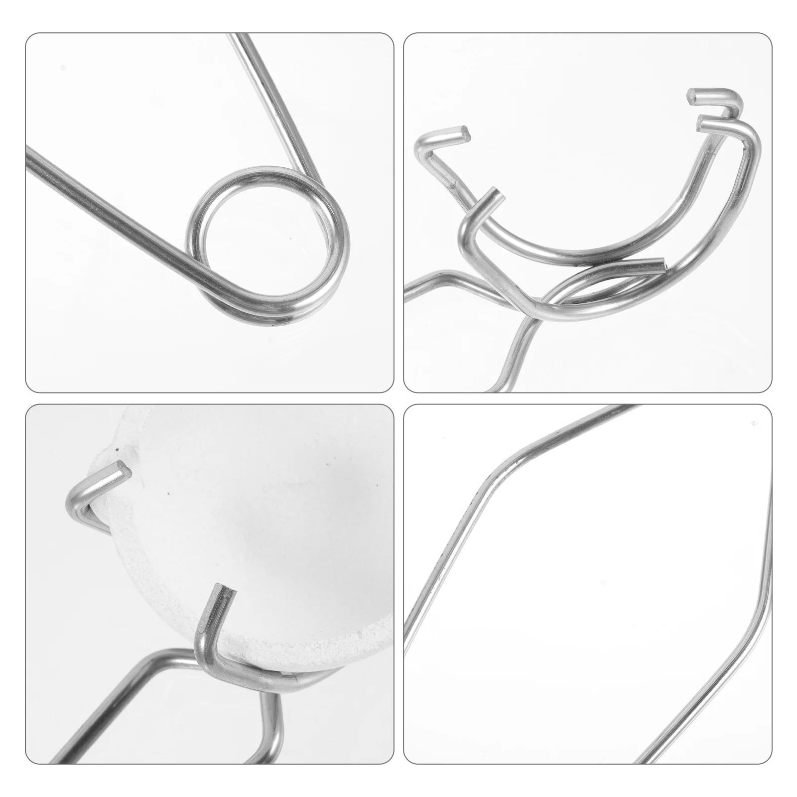 أدوات ذوبان السيراميك بوتقة مجموعة البوتقات ذو طيات فرن المشبك السلطانية ملقط صغير الفضة عدة طبق معدني #2