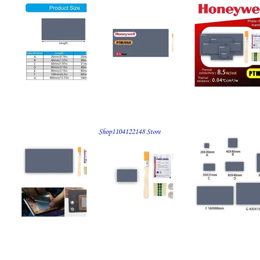 

P9FA PTM7950 Проводящая силиконовая прокладка: тепловая паста для графического процессора/процессора