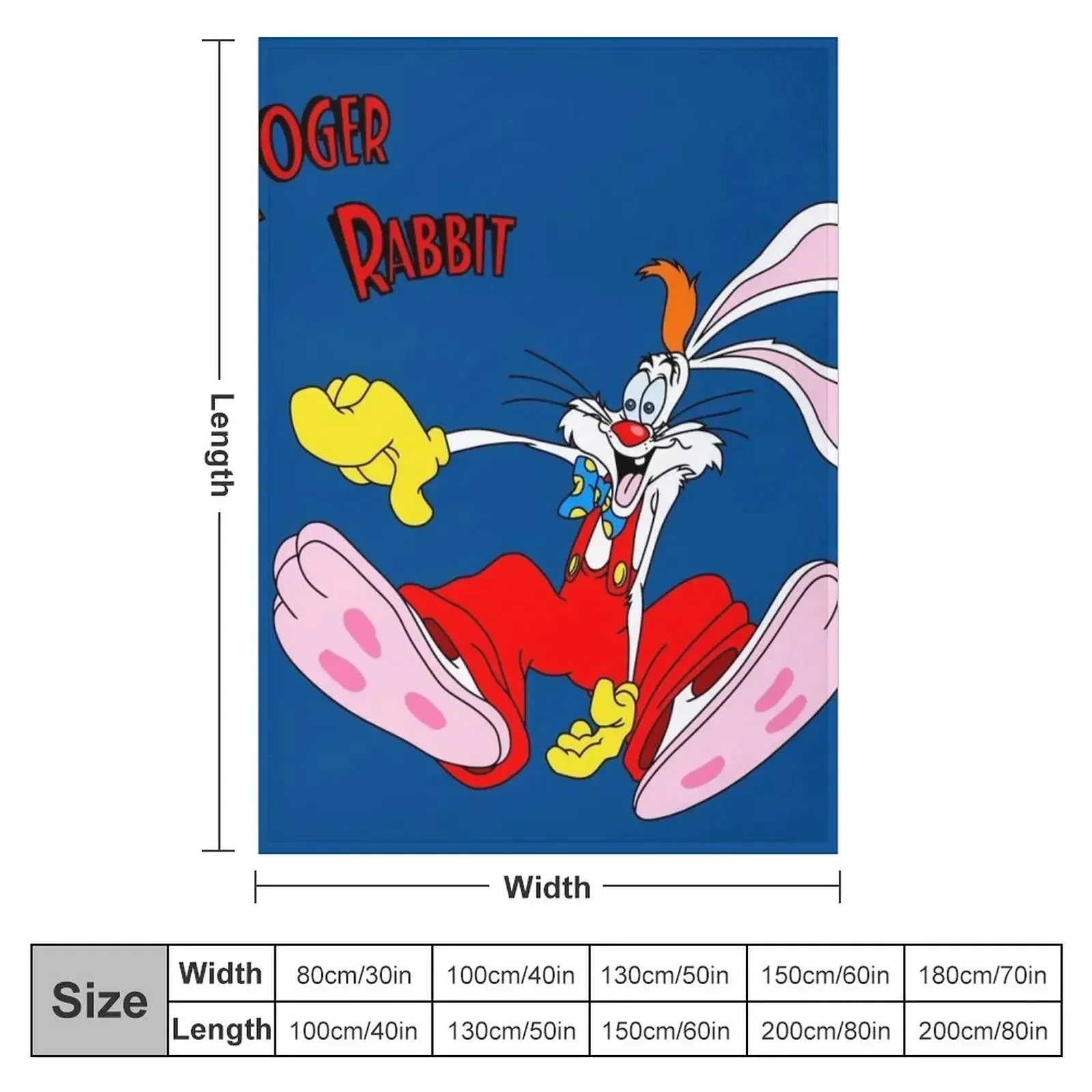 Roger Rabbit I Throw Blanket Quilt Soft Beds Luxury Throw Polar Blankets