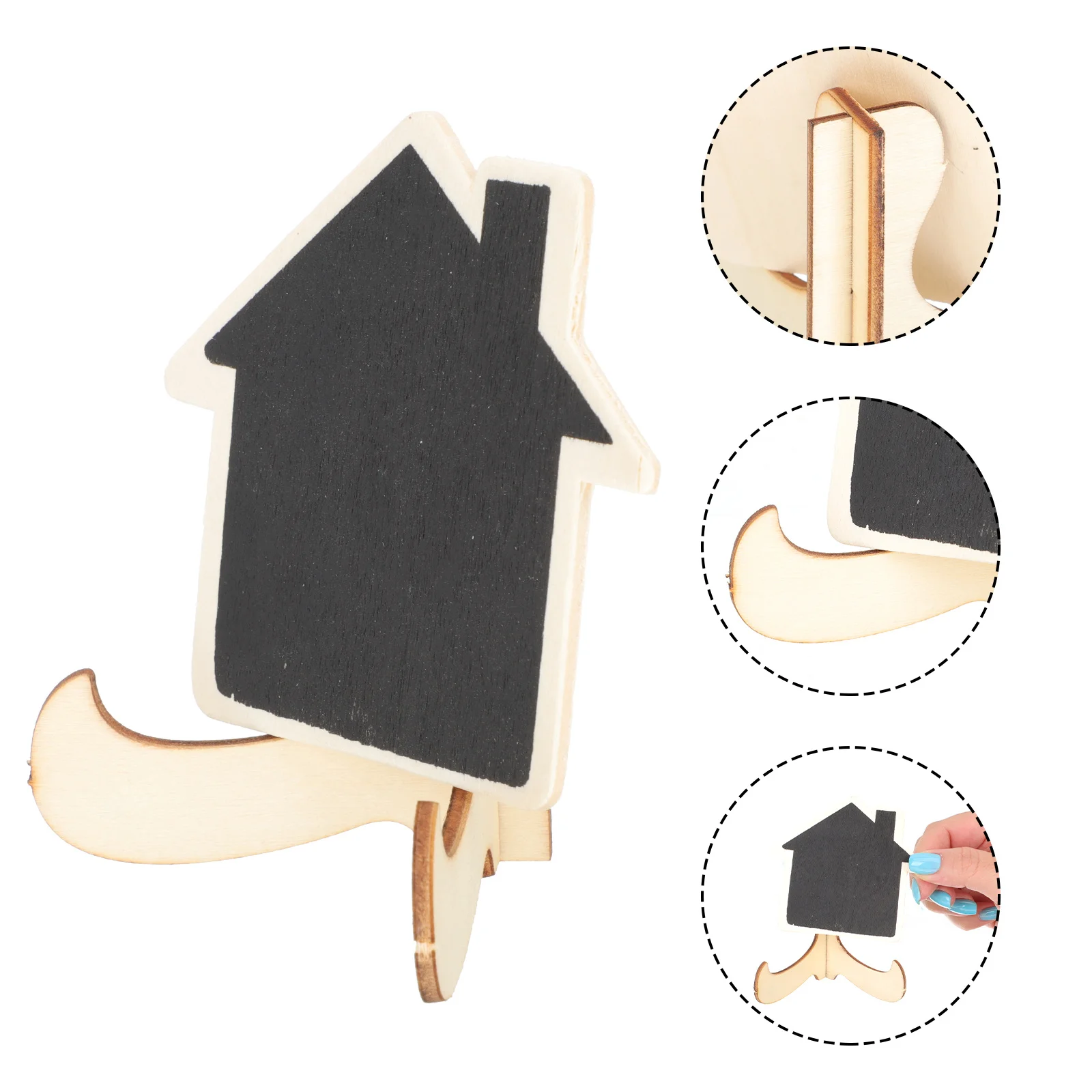 10Pcs Miniature Chalkboard Signs Small Chalk Board Sign Board Practical for Long Time Use Centerpiece Table Decorations