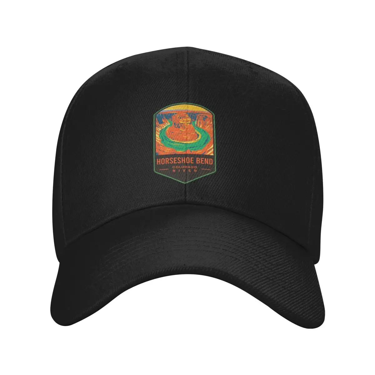 Fashion Horseshoe Bend Colorado River baseball cap Friendly For Large Head Circumference Cap Women's