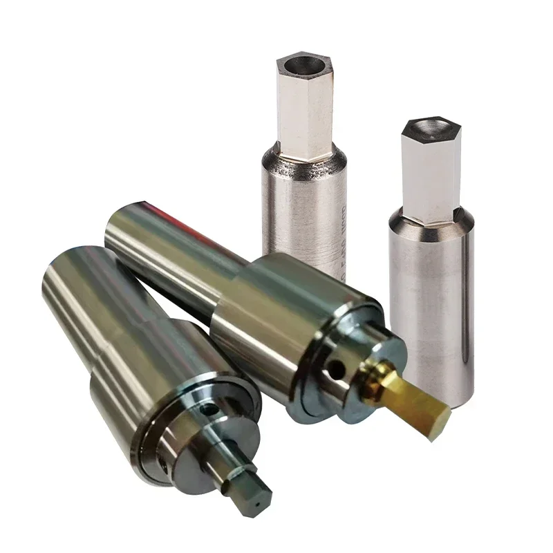 Customize Inner Hexagonal Punching Head Square Hole Inner Outer Spline Rotary Punching Accessories Stainless Steel Part