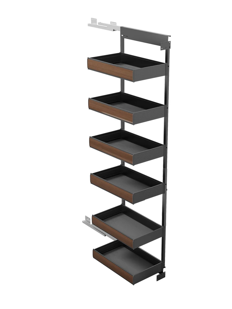 Cabinet refrigerator side seam high l basket snack cabinet all aluminum pull high deep narrow cabinet side pull