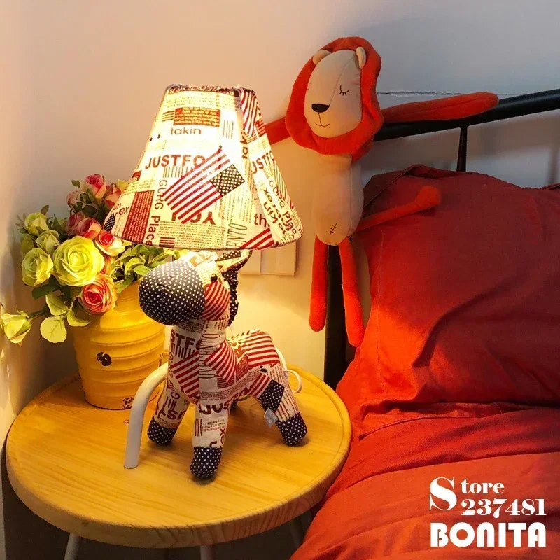 Novelty Study Room Cartoon Animal Bedside Desk Lamp Living Room Home Decor Lighting Kids' Christmas Birthday Gift Table Lamp