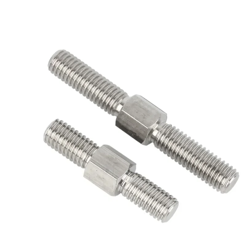 M3 M4 M5 M6 M8 M10 M12 M14 M16 304 Stainless Steel  Left and Right Thread Dual Head Threaded Bar Double End Thread Rod Stud Bolt