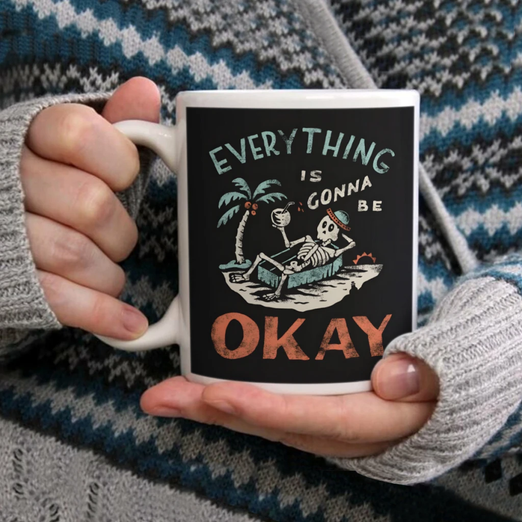 

OkayCoffee Mug Tea Cup 11oz Coffee Cup Funny Birthday Ceramic Mug Personalized Cup