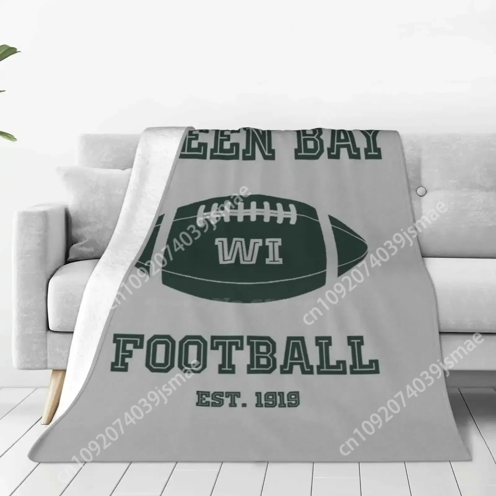 Green Bay Wisconsin Football Retro Vintage All Soft Cover Blanket Home Decor Bedding Green Bay Football Packers Football Custom