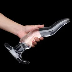 Large Transparent Anal Plug S-XXL Multi Size Finger Anal Plug Sex Toy Large Dildos Women's Vaginal Butt Expansion Trainer