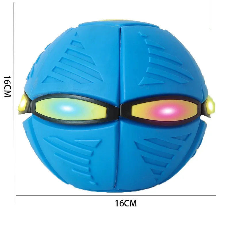 LED Fly Ball Outdoor Multiple Toy Colour Flat Throw Disc Ball Decompression Flying Flat Throw Disc Balls Toy for Childrens