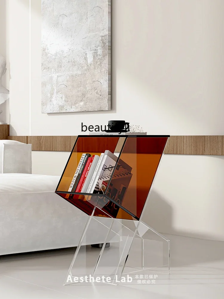 Acrylic edge few minimalist edge few sofa bedroom bedside table creative storage modern