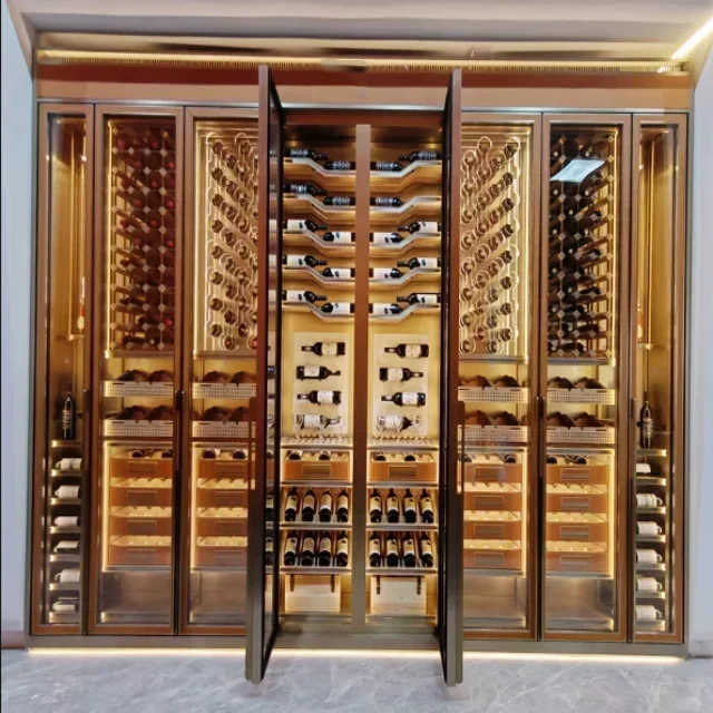 High Quality Champagne Red Wine Beverage Refrigerator Customized Wine Cooler Best Cellar Underground