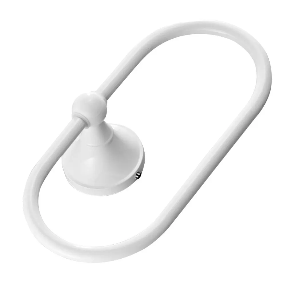 

Durable Copper Wall Mount Towel Ring for Bathroom Kitchen Black Paper Holder Shelf Rack Modern Decorative Space Saving Easy