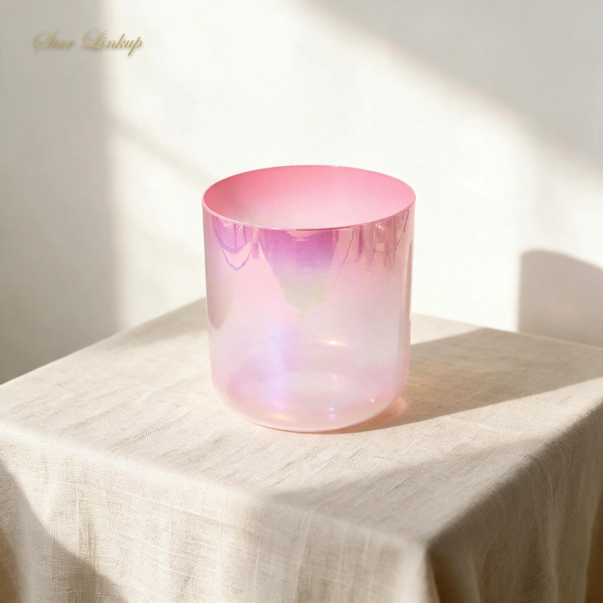 NEW2026Clear Alchemy Crystal Bowl With Classic Purple Customized Pattern Source Factory tigela de cristal quartzo singing bowl