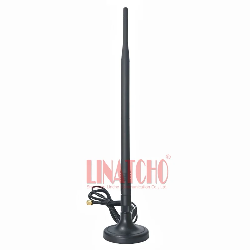 Router 2.4GHz WIFI 7dB Omni Antenna Small Magnetic Base Indoor RP SMA Male Jack