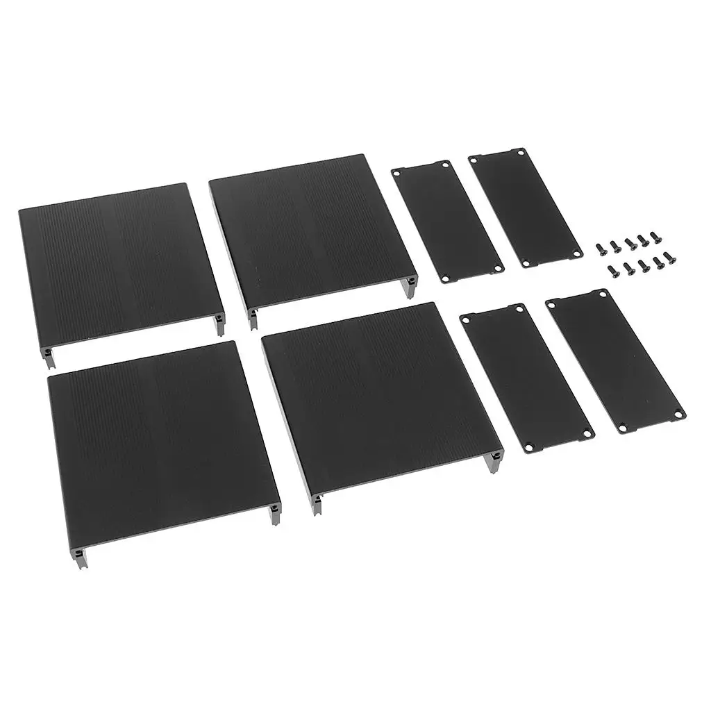 علبة الضميمة الخارجية الألومنيوم البناء الإسكان الإلكتروني لوحدة التحكم أمبير العارض PCB DIY المشاريع #4