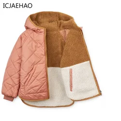 Winter down Jacket Reversible for Children Clothes Baby Boys Girls Kids Outerwear Hooded Fleece Zipper Coat Kids Fashion Casual