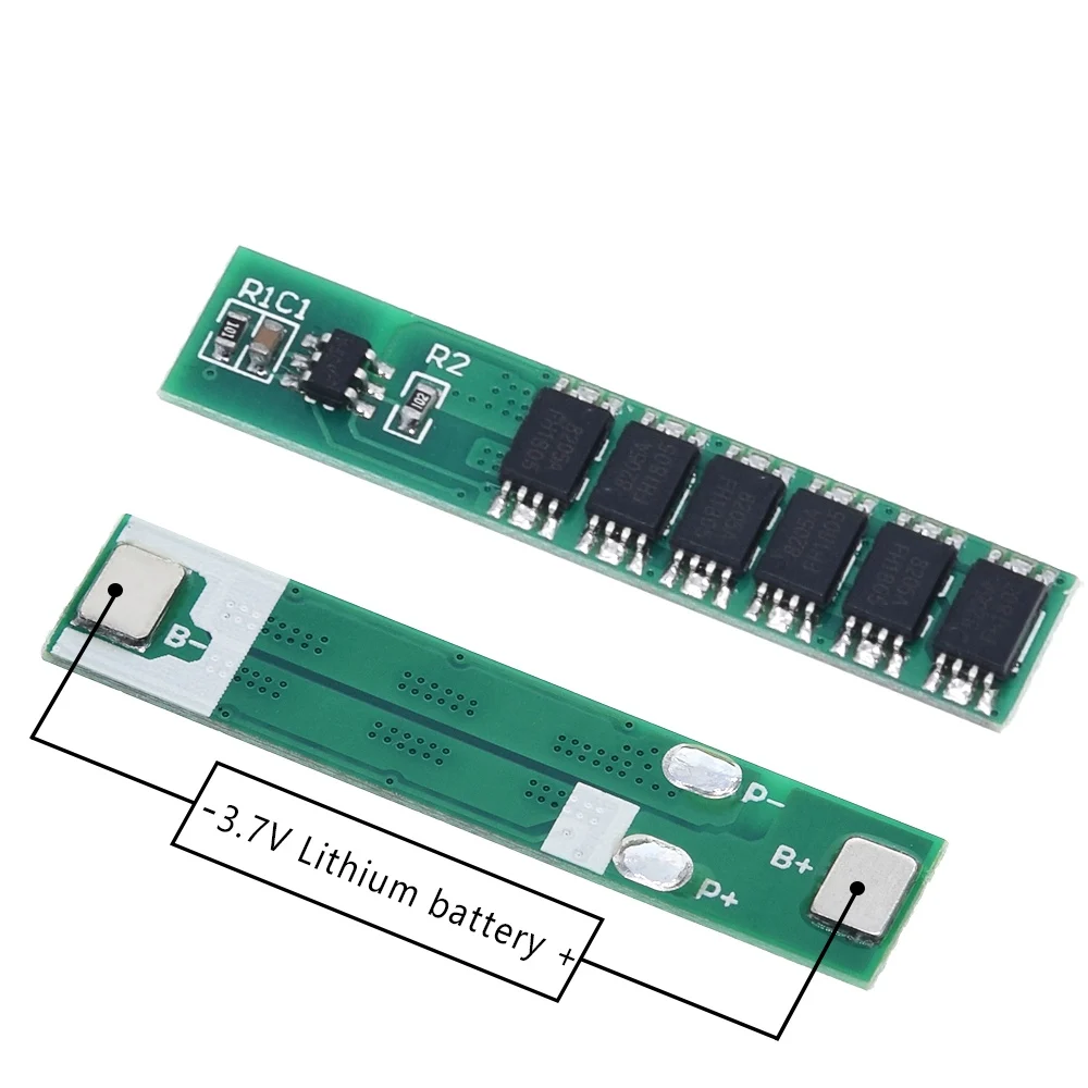 TZT 1S 7.5A 10A 15A 3.7V Li-ion 3 4 6MOS BMS PCM Battery Protection Board PCM for 18650 Lithium Lion Battery