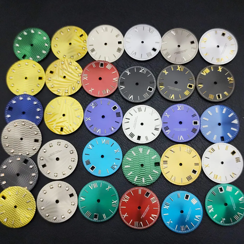 28.5MM Diameter Single/Dual Calendar Watch Dial Modified Dial for NH35/NH36 Movement Accessories Watch Parts Personalization