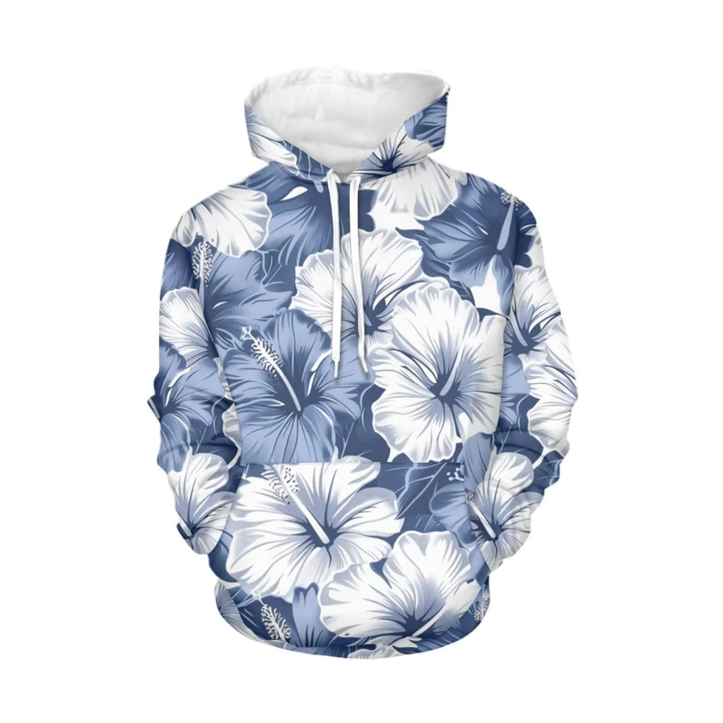 Vintage 3D Printed Flower Hoodie Men Women Fashion Street Loose Sports Sweatshirt Casual Outdoor Sports Top Oversize Kids Hoodie