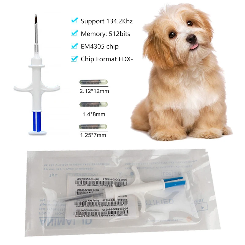 1pc Pet Animal Microchip Syringe Dog Microchip Pet Chip Animal Chip Syringe Handheld Microchip Pet Scanner Pet ID Reader Chip