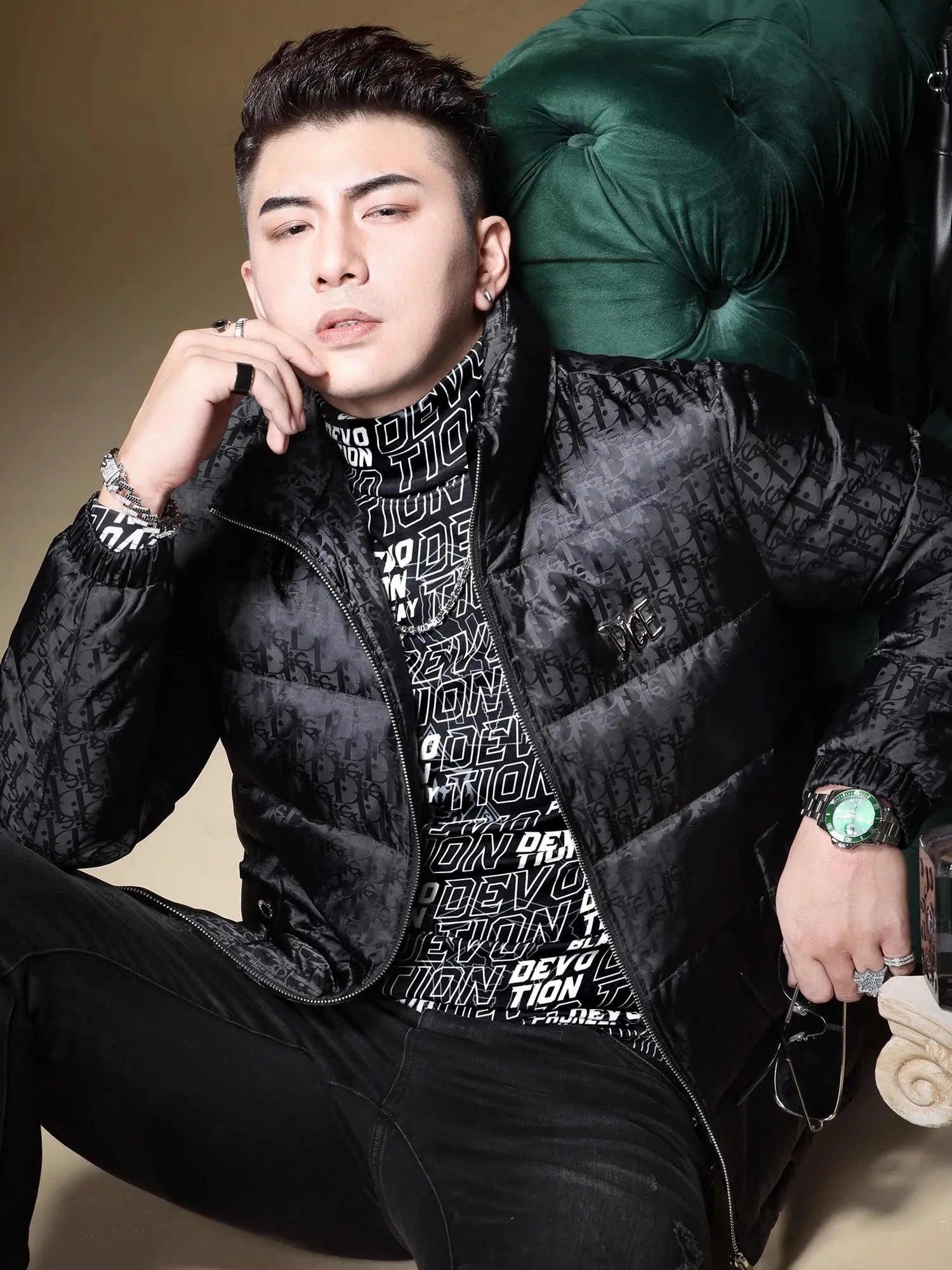 

High Quali Men's down Jaet Letter Embroidery Trendy Brand Bae Winter Youth ort Sle White Du down Fill 2024