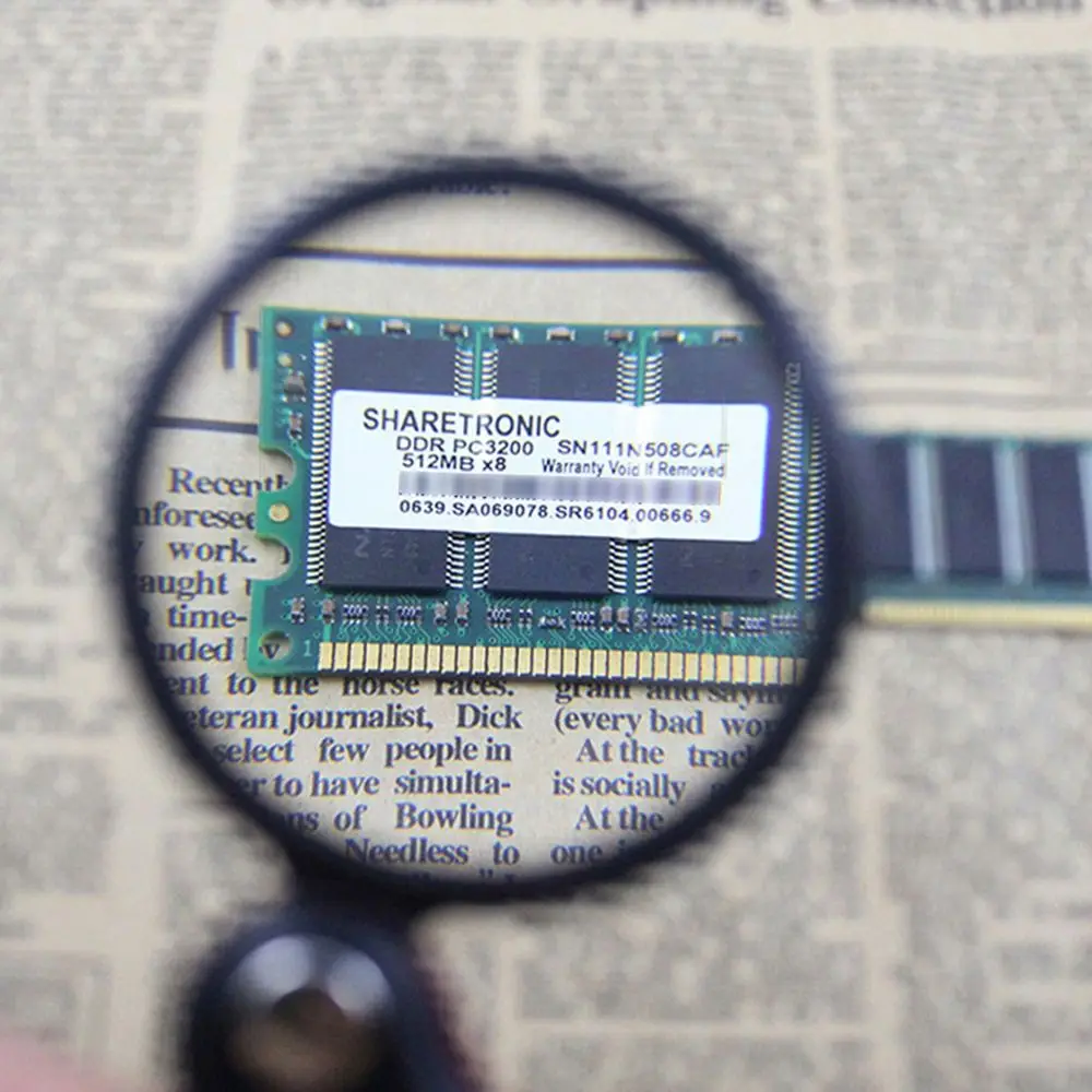 Foldable Mini Handheld Reading Newspaper Leather Jewelry Magnifying Glass Gift Magnifier Loupe