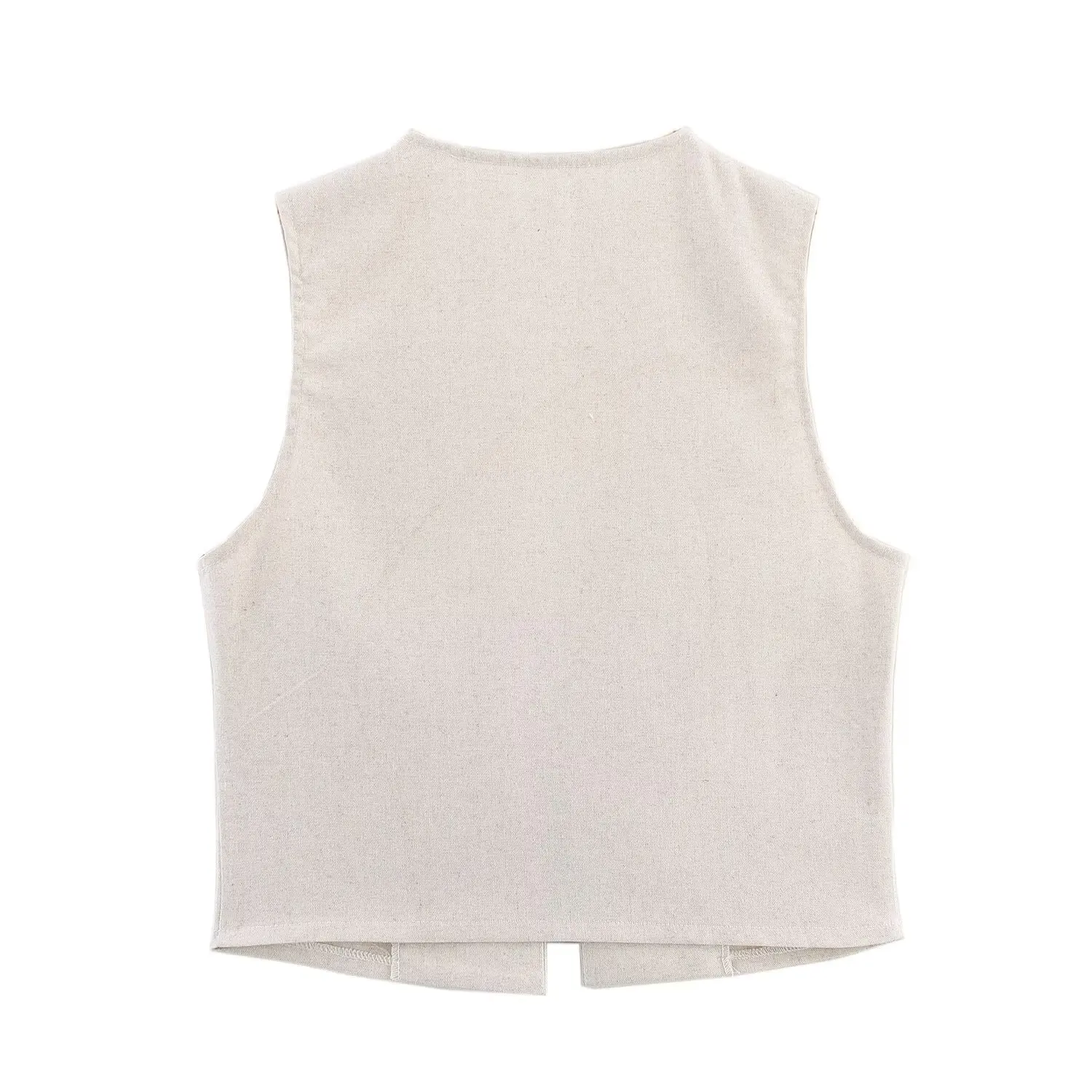 Ele Pure Color V-Ne Beaded Belted Skirt And Tank Top Two-Piece Set Women's Faion Autumn New Arrival Casual Wear