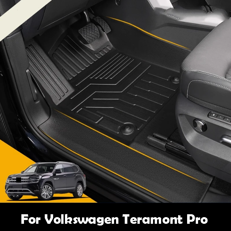 

Для Volkswagen Teramont Pro 2025 Seven Seats TPE Подушечка для ног эффективная защита автомобильных аксессуаров