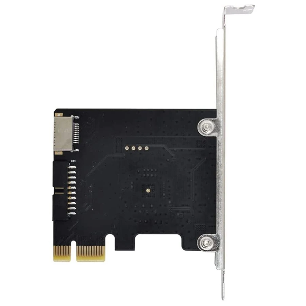 Praktis-Adaptor Motherboard VL805 5Gbps Tipe E USB 3.1 Panel Depan Betina & USB 2.0 Ke PCI-E 1X Kartu Ekspres