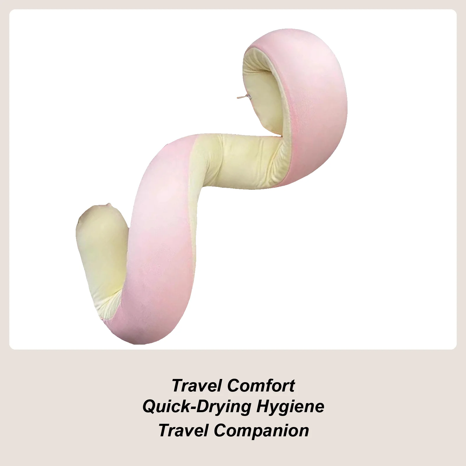 

Travel Pillow Flexible Spiral Wrapping Scarf Washable Travel Pillows For Airplanes For Home Office Car Rides Airplane Road Trip