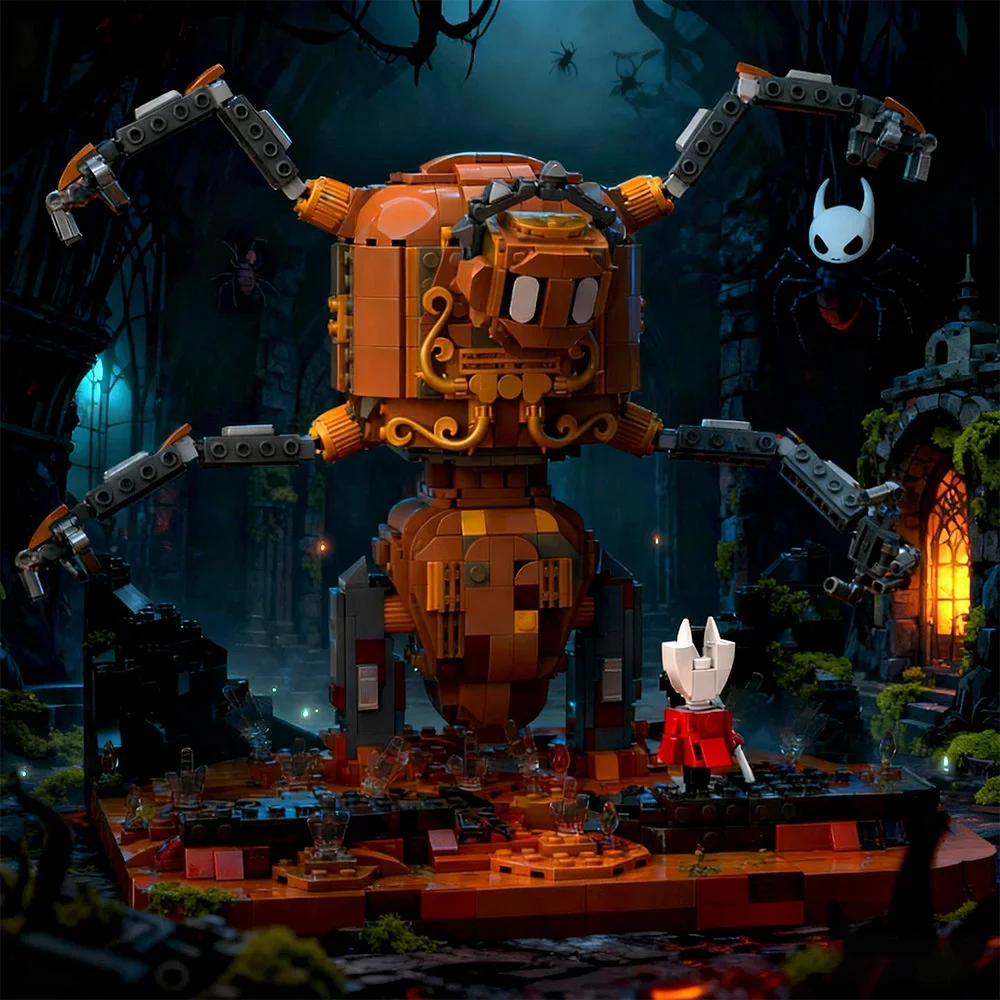 

Набор строительных блоков Hollow Knight Silksong Monster, модель, собранные строительные блоки, детские игрушки, пластиковая кукла