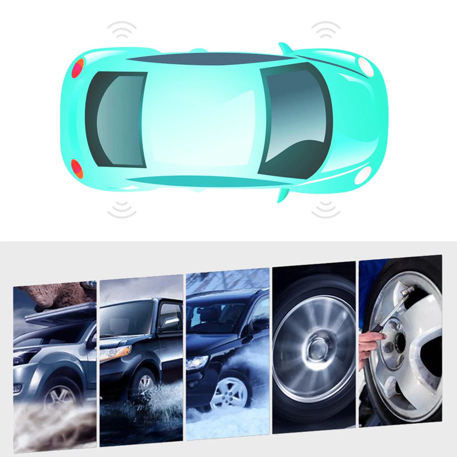 

Tire Pressure Monitor Sensor, 100% Brand New, Aluminum + ABS, Color As Pictures Shown, PMV-C215, Fit for LS500h LX570 RX450hL