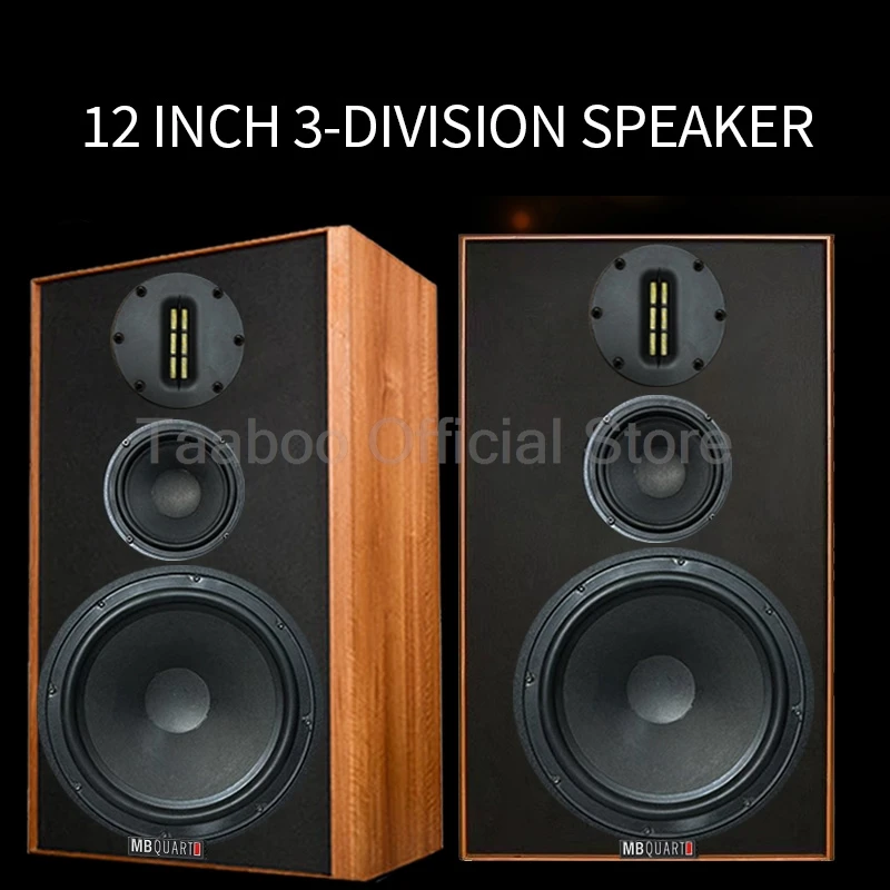 12Inch Bluetooth Speaker Audience High Power 3 Division Speaker Wooden Amplifier Sound Box High Fidelity Home Cinema for Desktop