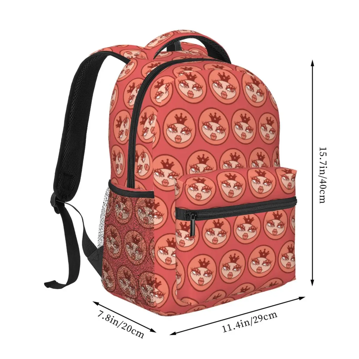 Yasmin's Pretty Princess Backpack Student BookBag Children School Bag Computer Shoulder Bags for Boys Girls