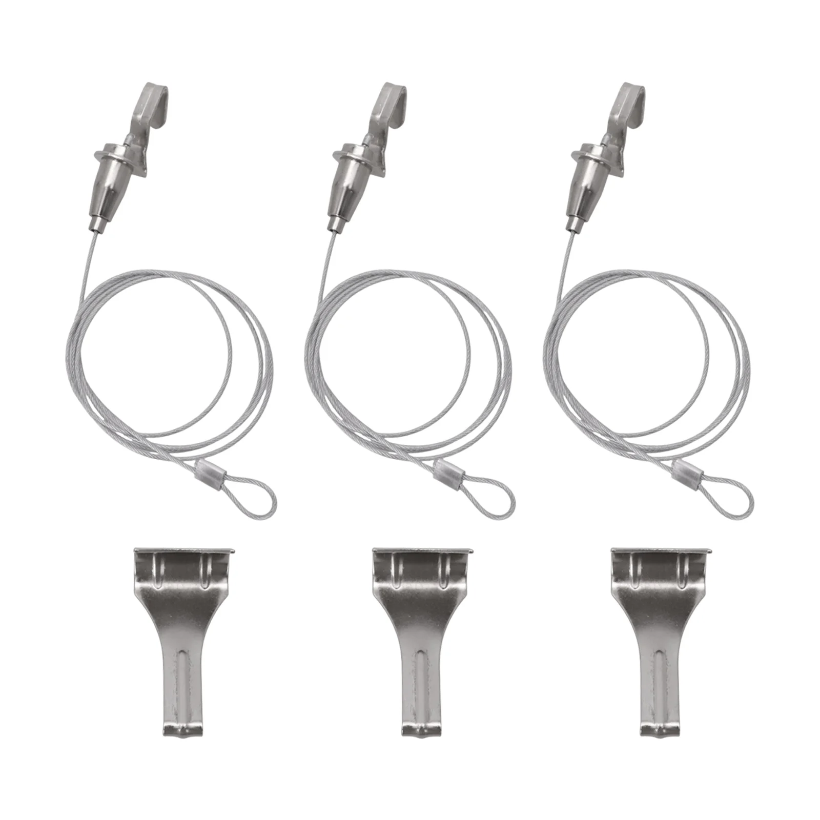 

Stainless Steel Adjustable Picture Hanging Cable System Supporting Up to 66 lbs Perfect Solution for Home or Gallery Use