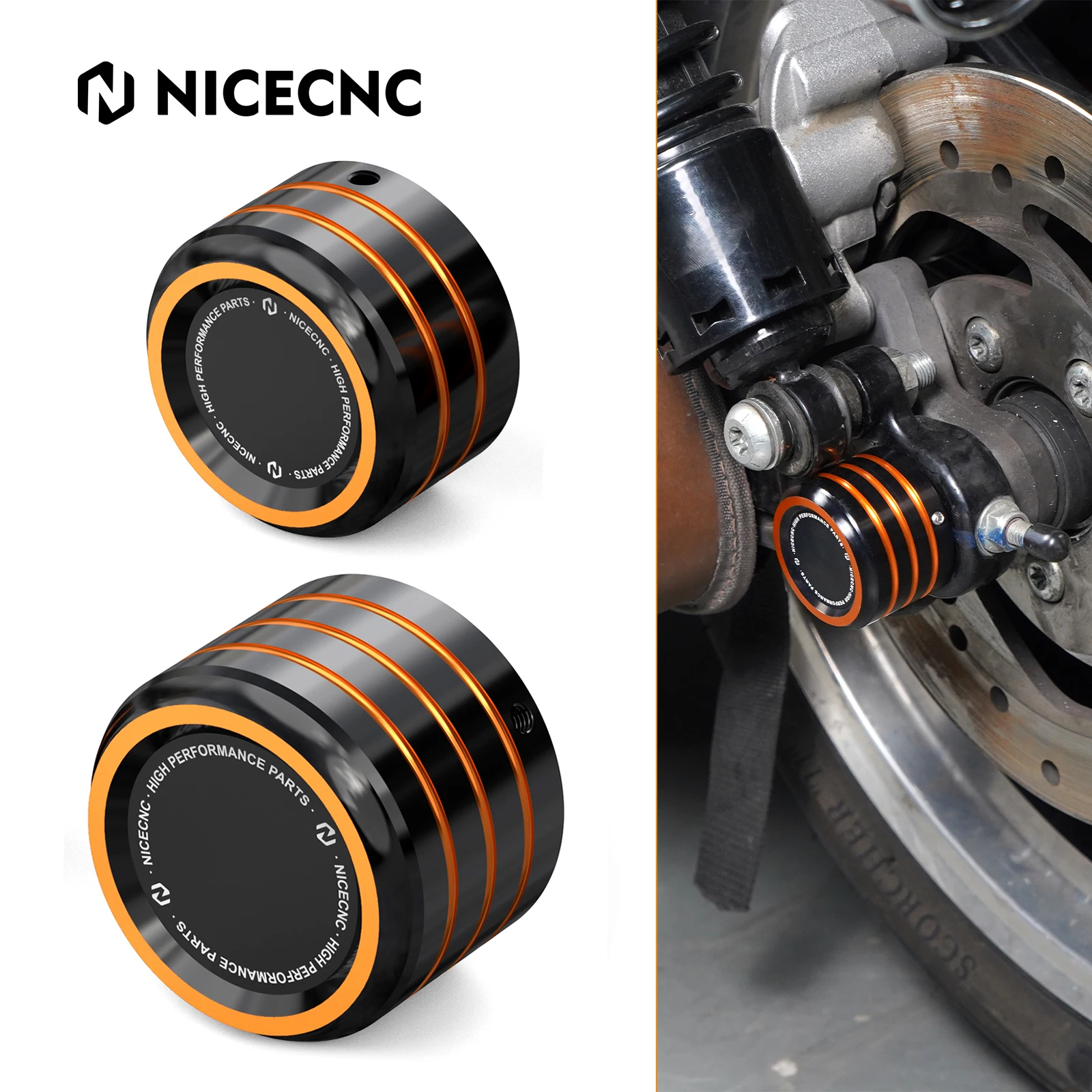 

Rear Axle Nut Cap Covers for Harley 72 48 Sportster 1200 Custom Iron 883 Low Superlow XL1200T XL883L Roadster Nightster Police