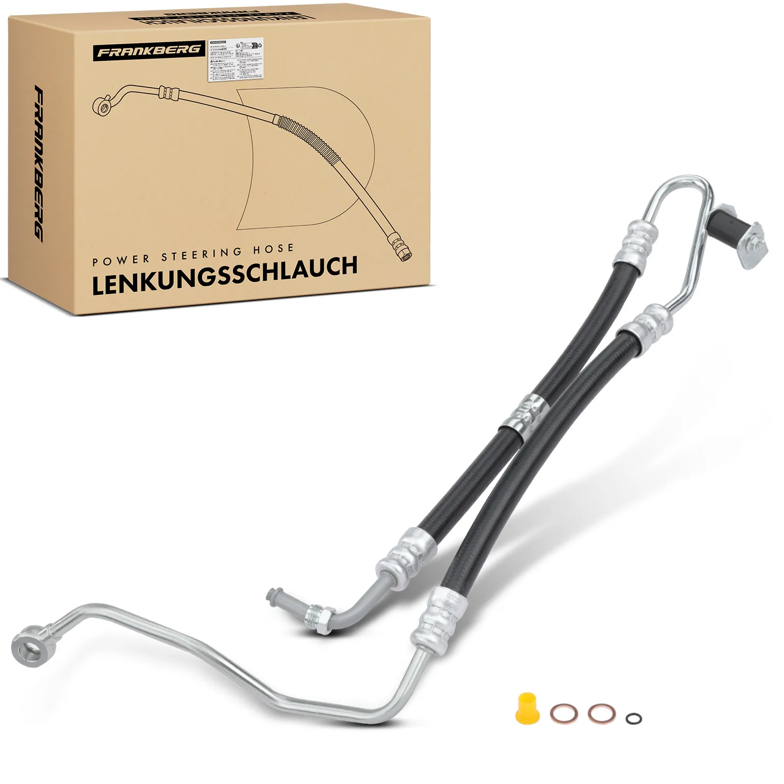 Frankberg 1x Servolenkung Schlauch für Land Rover Range Rover III LM 4.4L 2002-2005 QEP000290 QEP000291 3404187