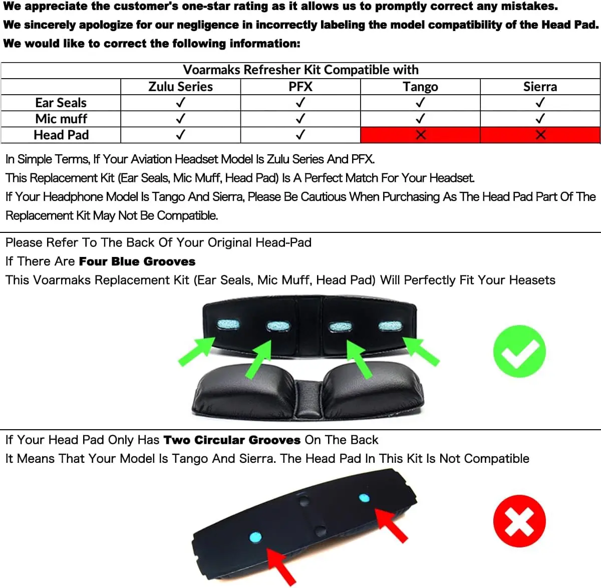 Поролоновые амбушюры, подушка для головы, искусственная кожа для Lightspeed Zulu, Sierra, Zulu.2, Zulu PFX (пара), искусственная кожа
