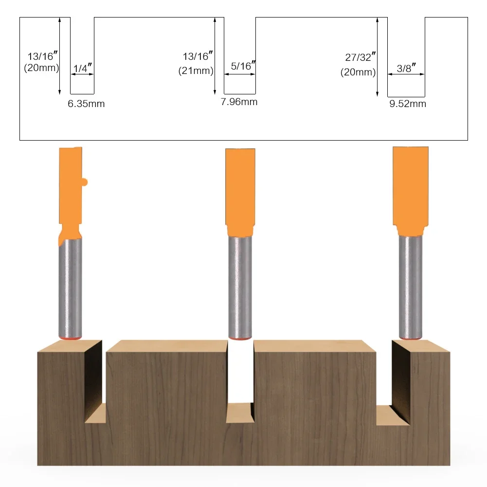 1PC 6MM Shank Milling Cutter Wood Carving Cleaning Bottom Engraving Solid Carbide Router Bit Milling Cutter For Wood Electric