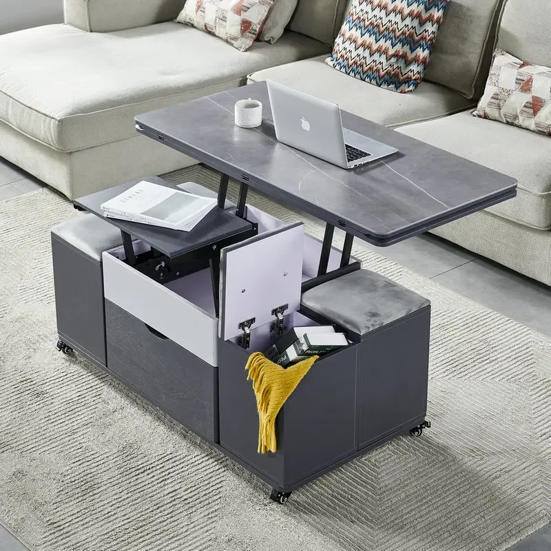 

Подъемный журнальный столик для хранения, современный роскошный дизайнерский прозрачный дешевый приставной столик, эстетичная гостиная, мебель Kaffee Tische