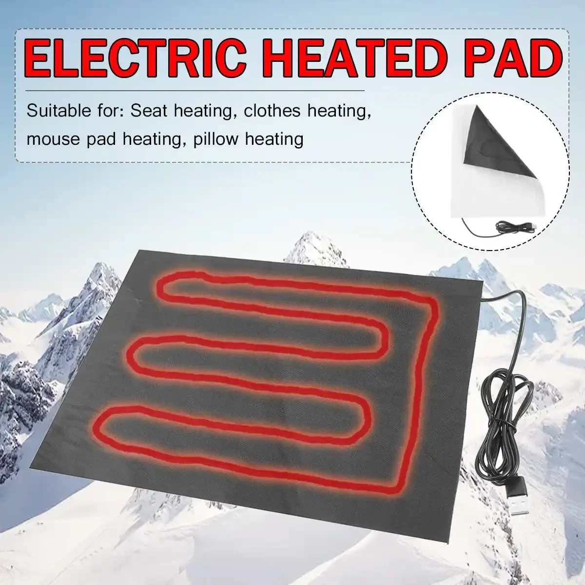 For DIY Blanket Heater Cloth USB Thermal Warm Heated Pad Body Warmer USB Electric Heating Pad