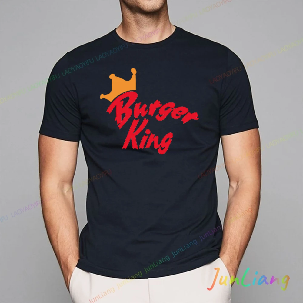 Fueled By Burpees Burpee King Print Tshirt Men Women Y2k Clothes Fashion Novelty Creativity Male 100% Cotton Men's Clothing Goth