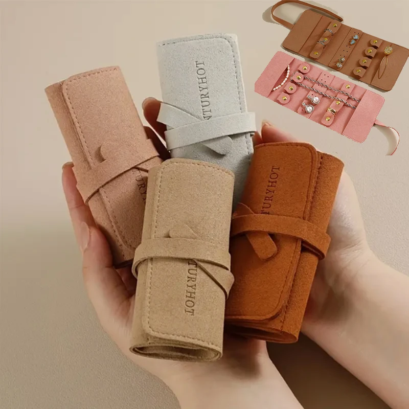 

Foldable Jewellery Roll Convenient Jewellery Organiser Jewellery Bag Cosmetic Bag Jewellery Display Travel Home Folding Bag