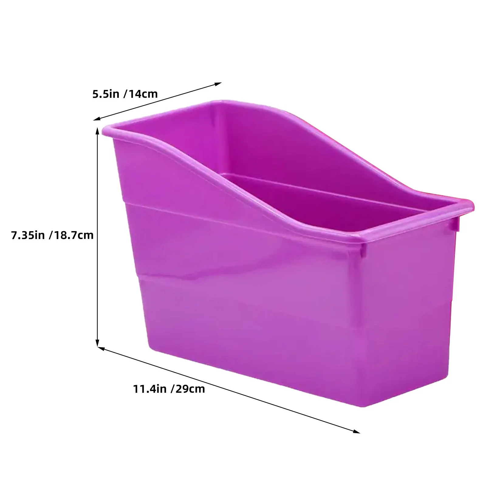6Pcs Colorful Stackable Plastic Classroom Storage Crates Bins Organizer for Books Stationery Teacher Supplies Stackable Basket