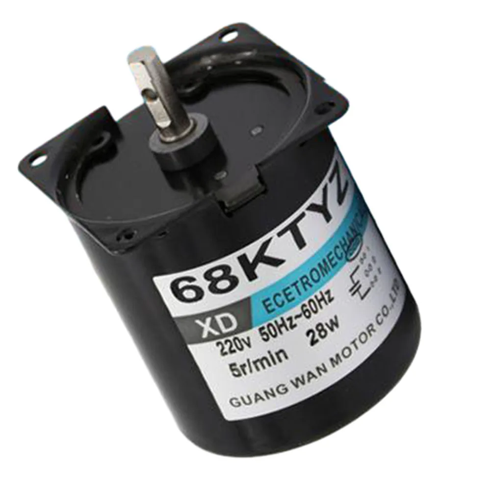 AC220V 28W 60KTYZ Synchronous Gear Motor with Full Enclosure Protection for Stable Operation in Harsh Environments