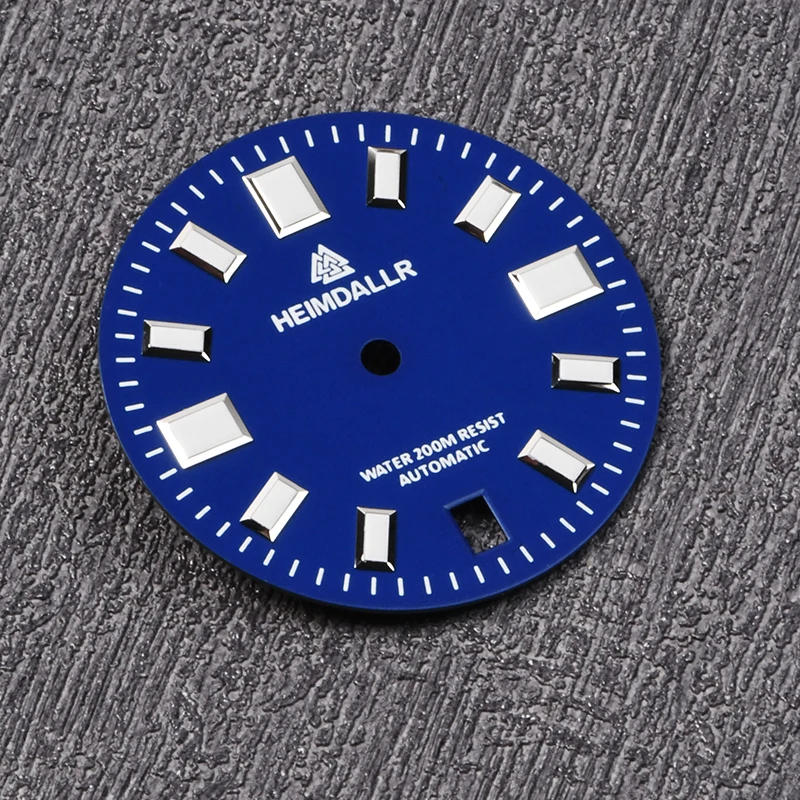 Heimdallr 29mm watch dial BGW-9 luminous for NH35A/36A movement 3.0 O'clock Crown watch dial fit dive watch
