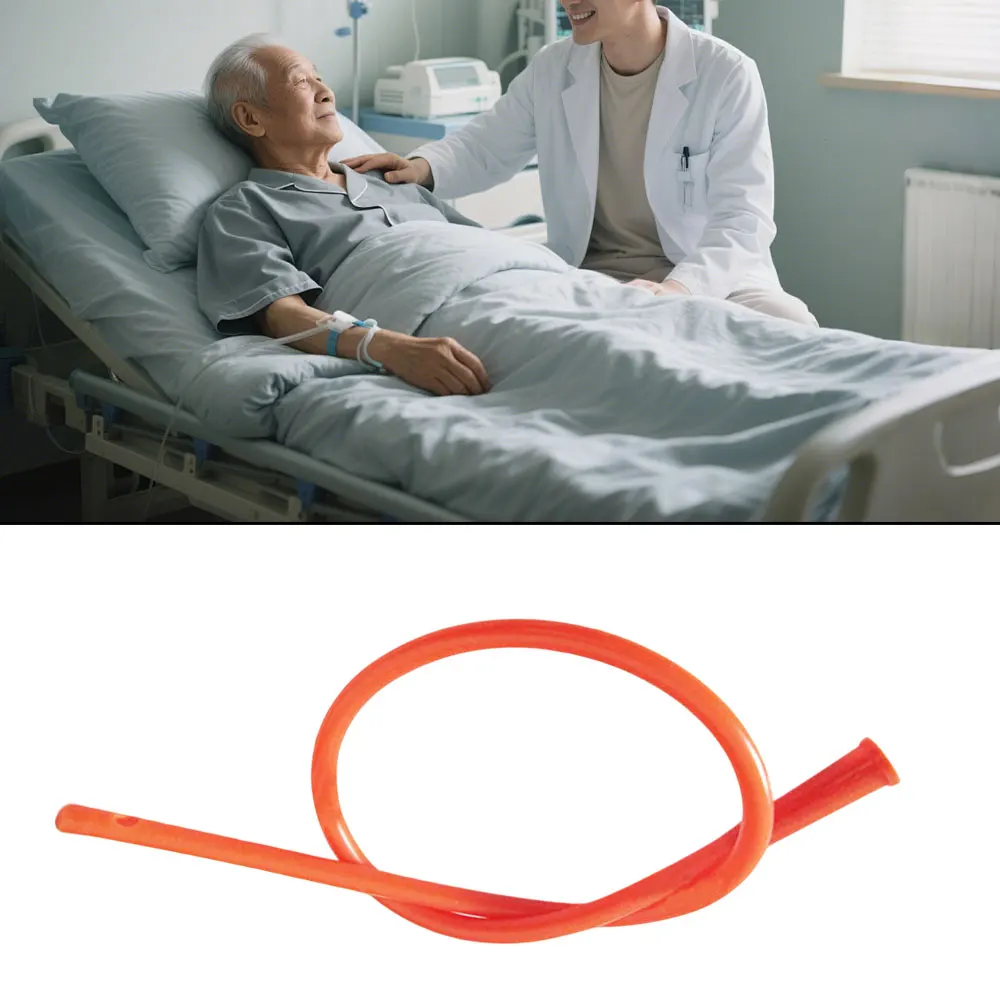 20 قطعة F8/F14/F16/F18 المتاح العقيمة الأحمر القسطرة البول المسالك البولية الطبية التعقيم الرعاية المنزلية لينة اللاتكس فولي القسطرة #2