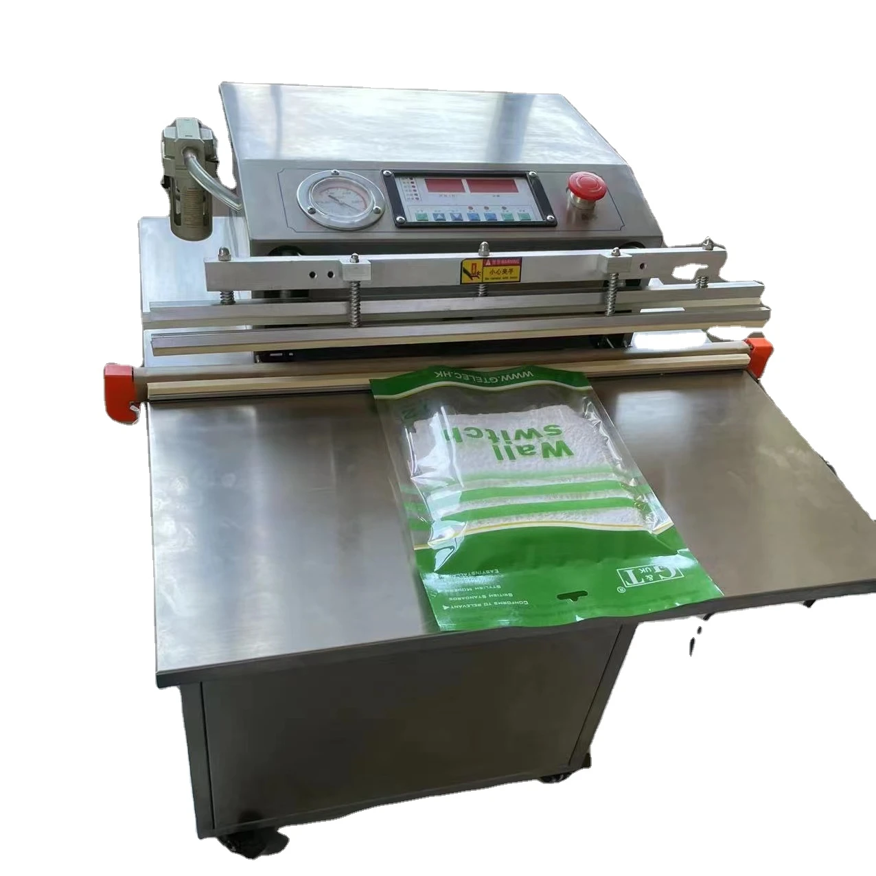 

New Design Vertical Vegetables Seafood Gas Flushing Sealer Sealing Machine Vertical External Vacuum Packing Machine